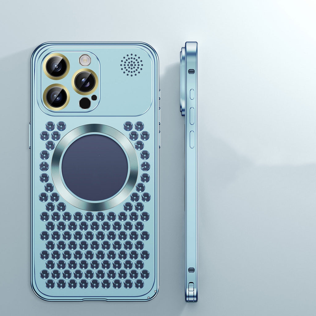 Téléphonie Aromathérapie Shell Metal Mesh Lens Aspiration magnétique
