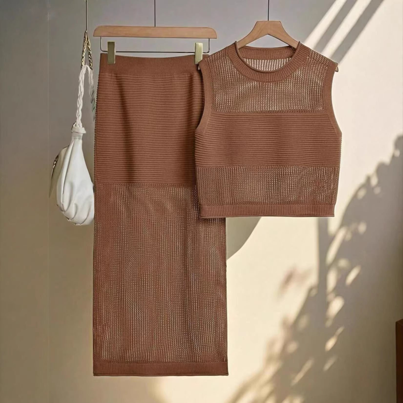 Ensemble de Vestes sans manches Slim-fit de style européen et américain