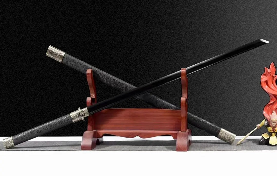 Taizong Integral Tang Dynasty Horizontal Sword Haute Acier Manganèse Auto-Défense Cold Weap