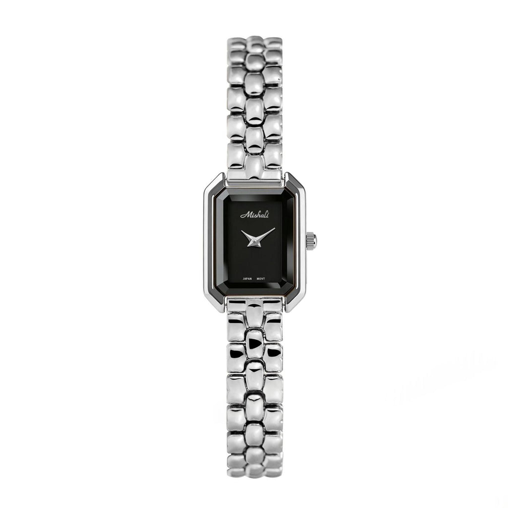 Montre carrée cnspirée avec une bande en acier