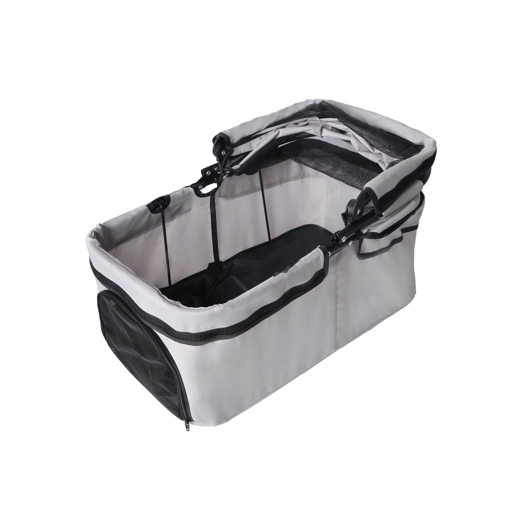 Poussette pliable 4 roues pour chiens et chats à 360°