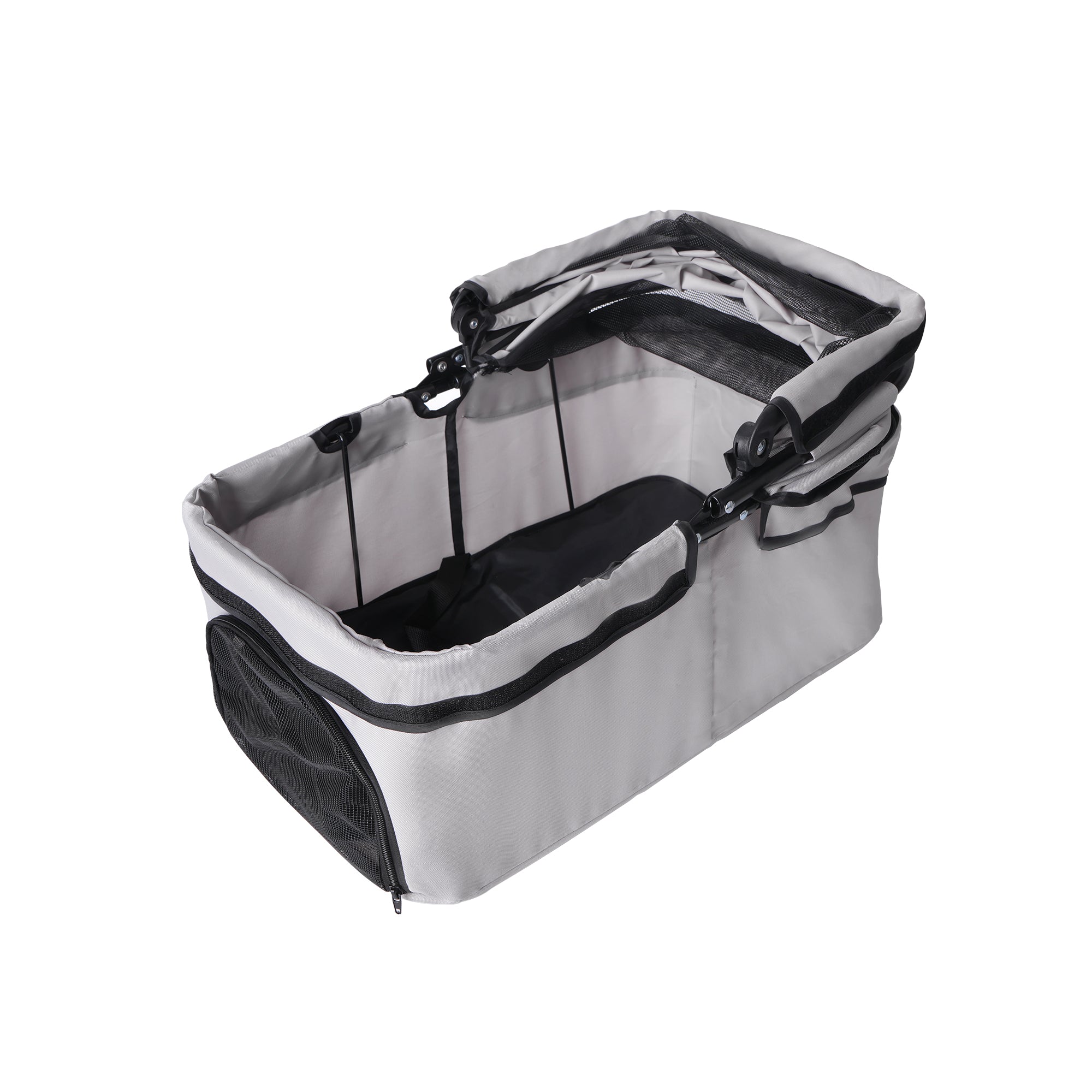 Poussette pliable 4 roues pour chiens et chats à 360°