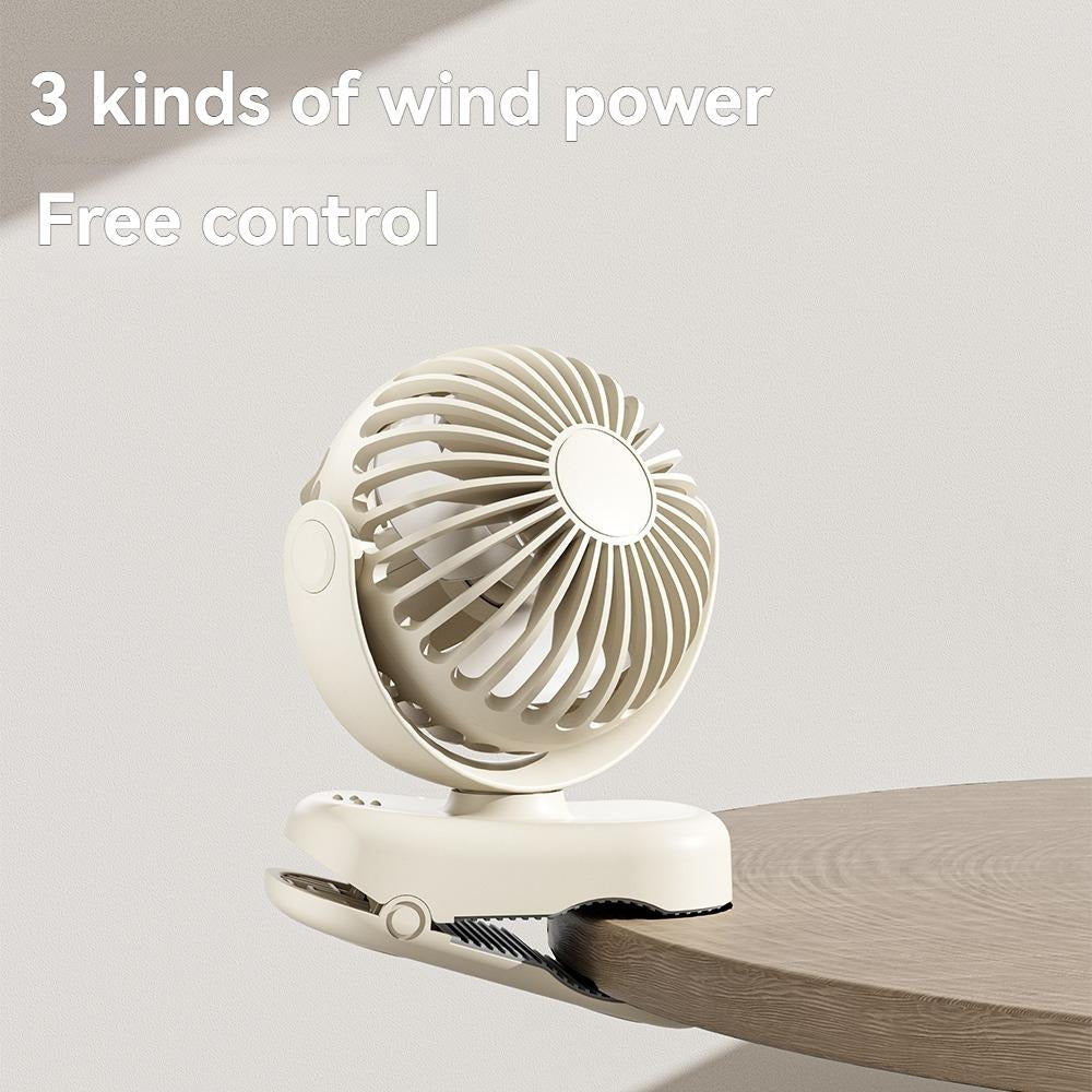 Clip USB portable sur ventilateur avec tête réglable à 360 degrés
