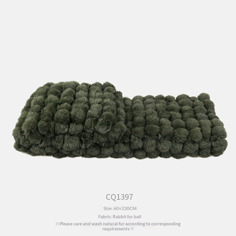 Couverture à lancer vert vintage de luxe légère