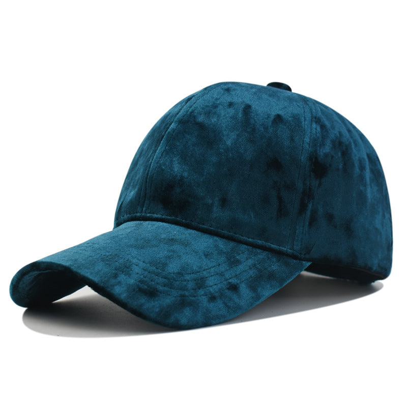 Casquette de baseball souple et rétro Velvet pour femme