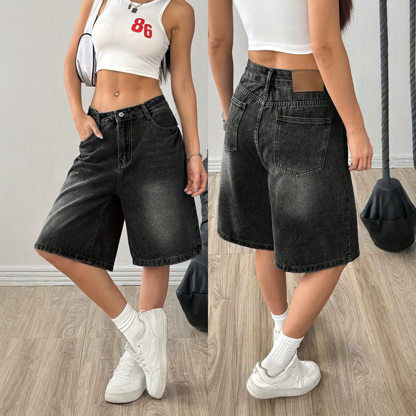 Slimming Trendy Polyvalente et Personnalité Short
