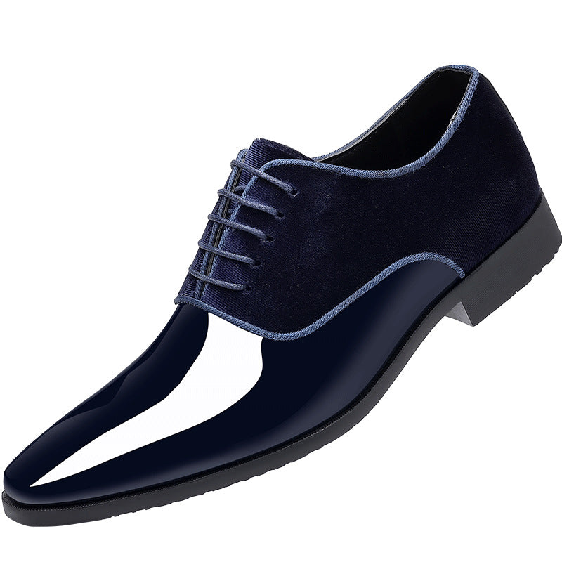 Chaussures d'affaires formelles hommes en cuir léger tendance
