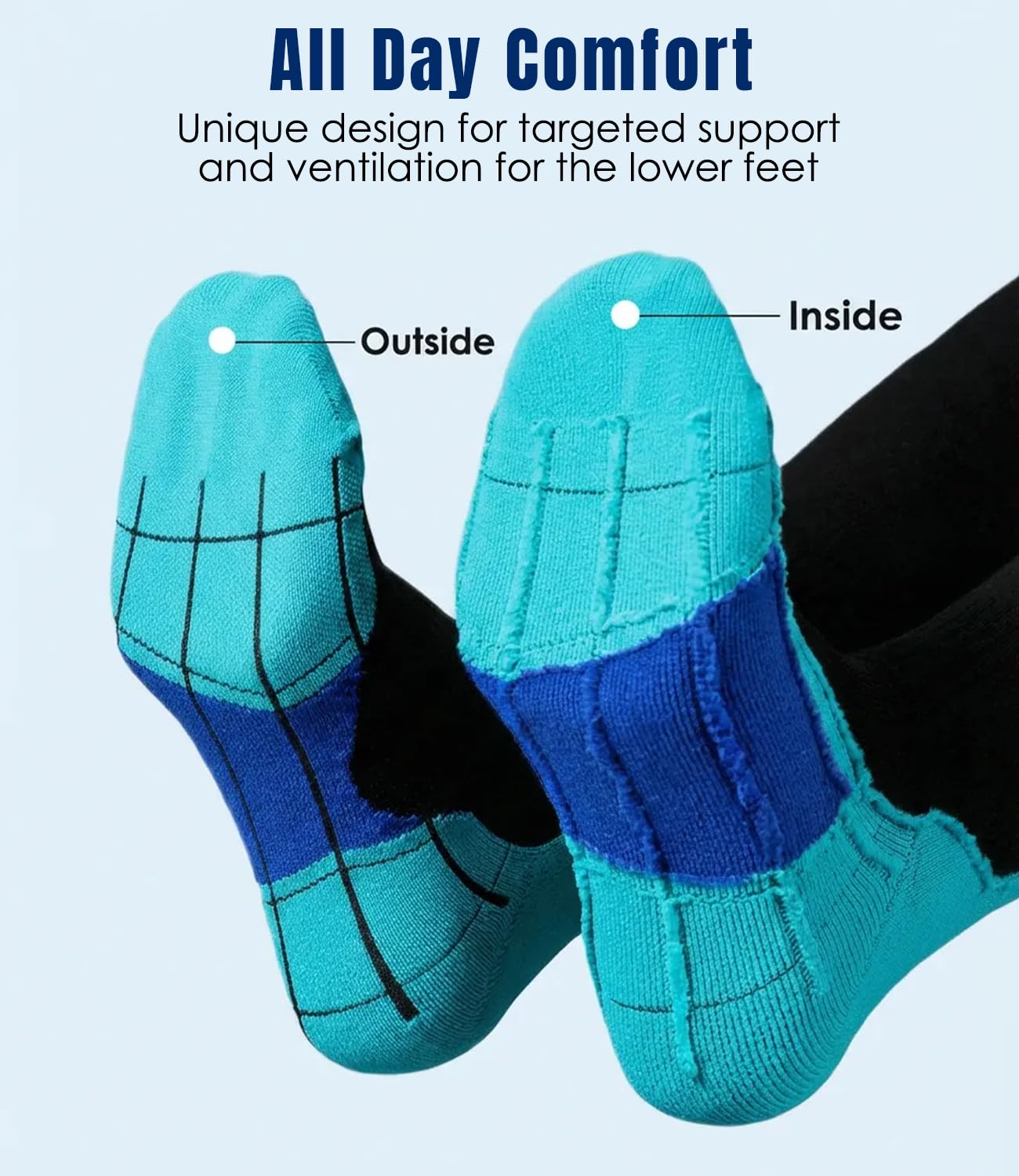 Chaussettes de compression pour femmes hommes circulation 20-30 MmHg
