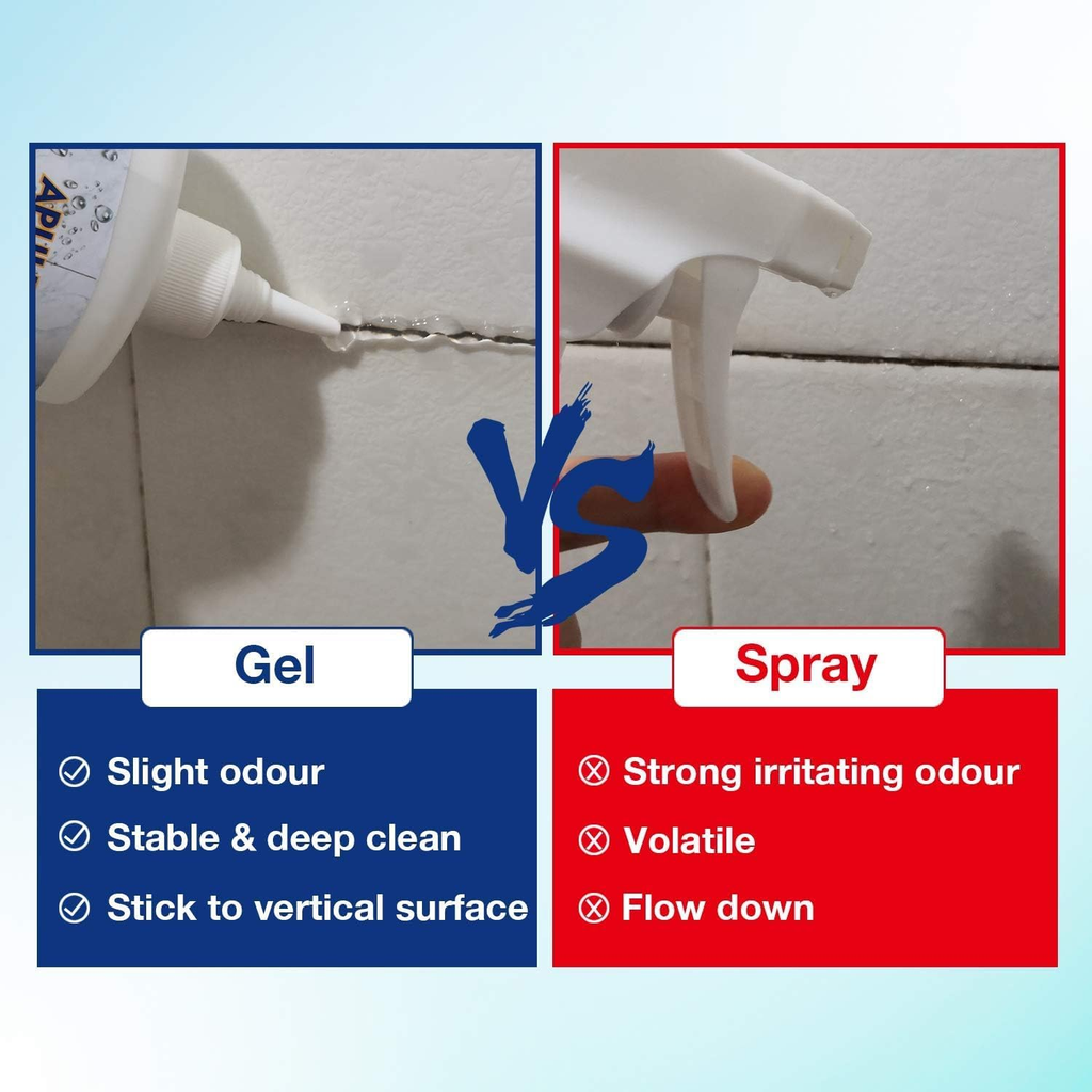 Gel nettoyant pour la salle de bain Douche Cuisine Tuile