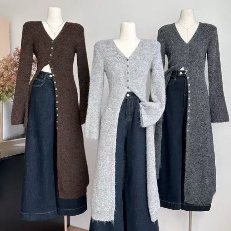 Cardigan retro retro pour l'automne haut de gamme Et l'hiver