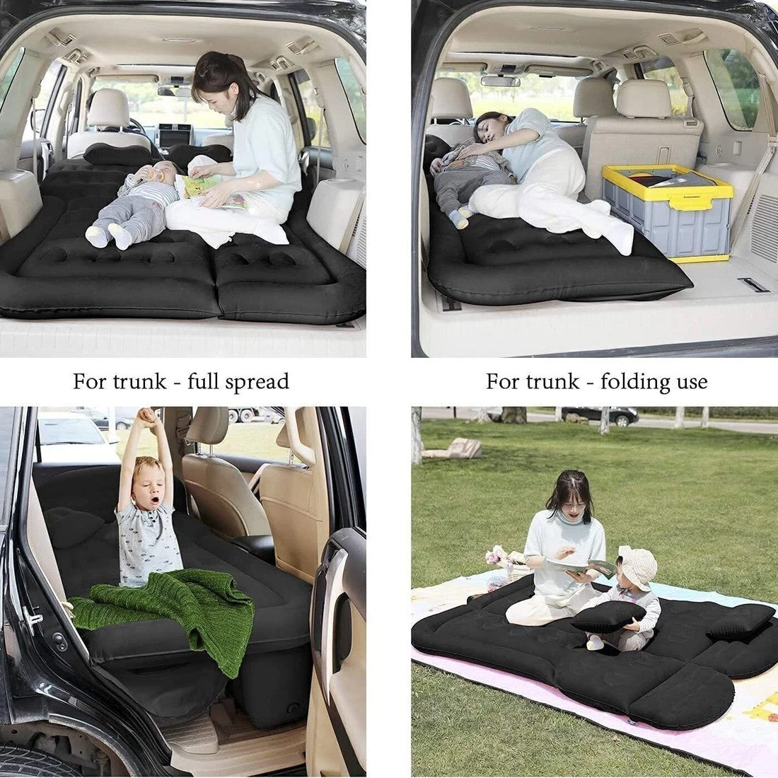Voiture SUV Air Bed Sleep Voyage gonflable Matelas Siège Coussin Mat Camping avec pompe