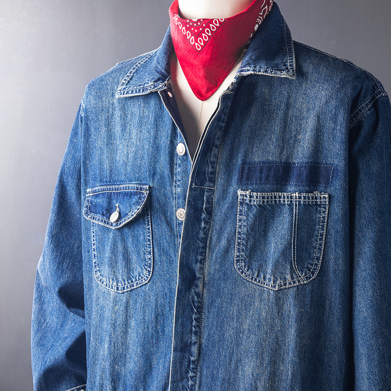Ensemble de sauts occasionnels Retro Denim pour hommes