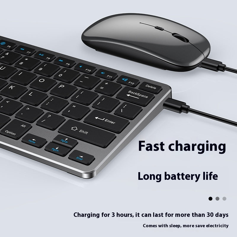 Mouse de clavier sans fil Ultra-fine combinaison rechargeable Bluetooth