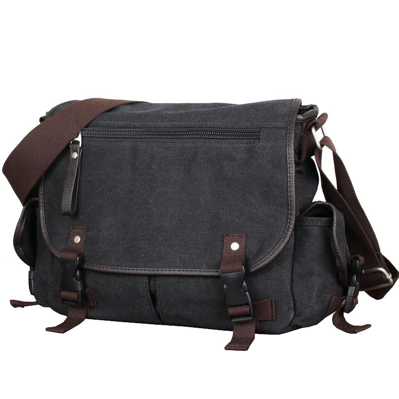 Toile Homme Postman Crossbody Sac à dos