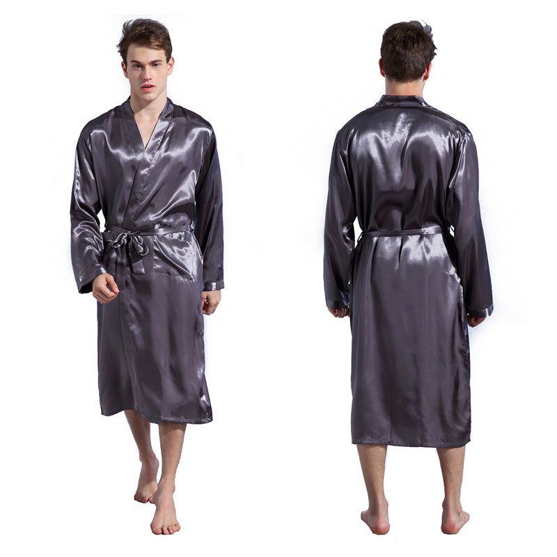 Mode homme Robe de couleur solide mince