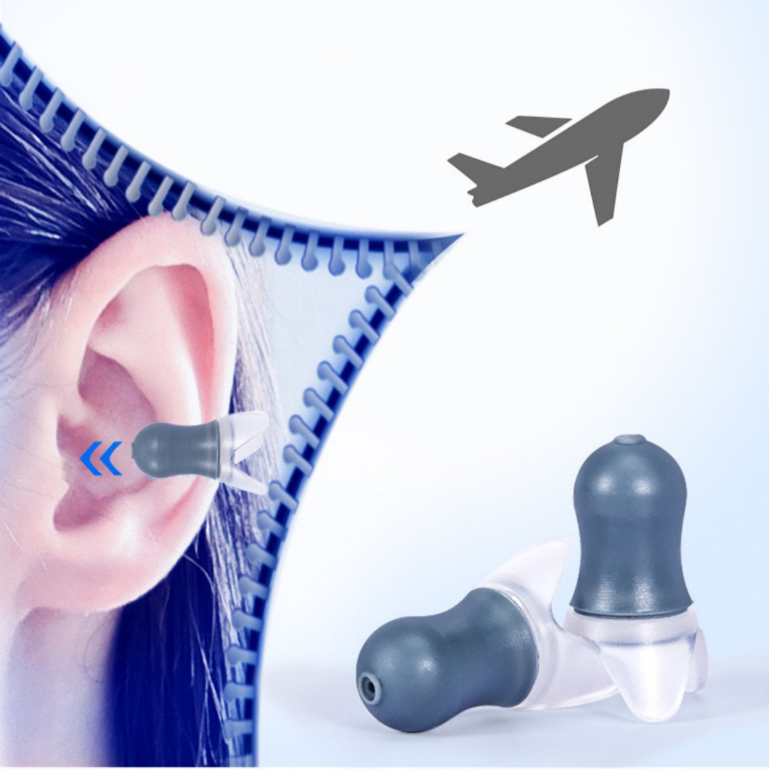 Aviation earplugs for reducing cabin pressure