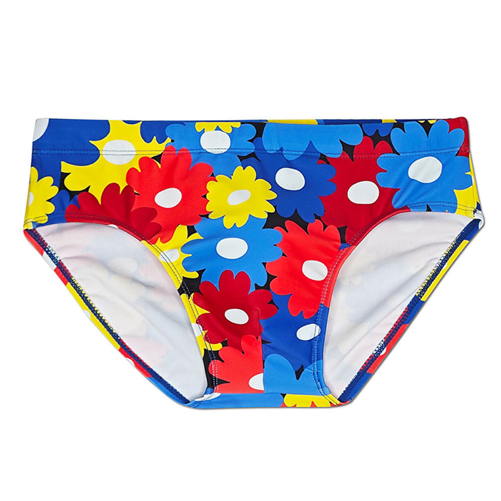 Slips de natation couleur fleur