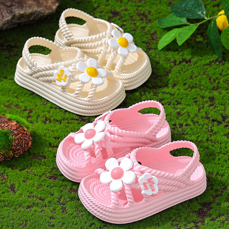 Sandales de filles Été Mode Princesse Chaussures Outdoor Non-slip