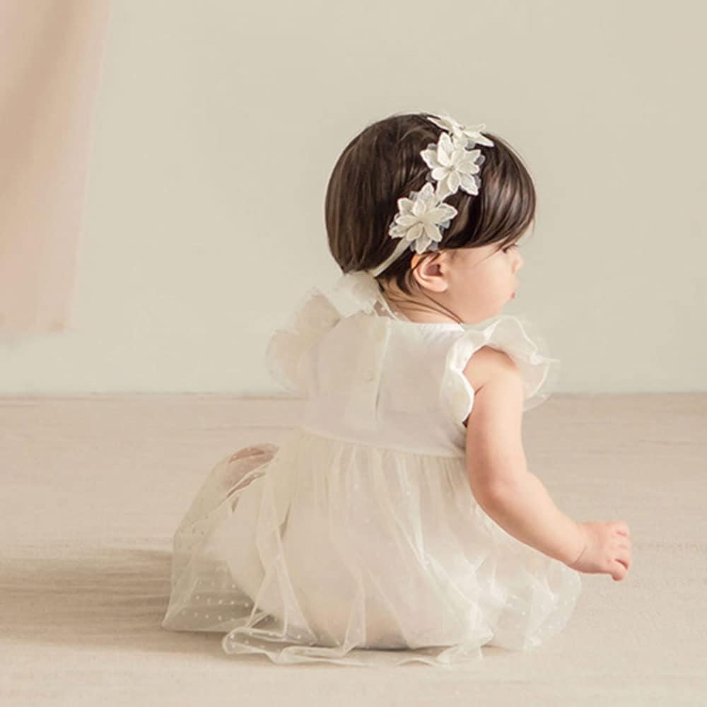 Bébé Filles Mignon Bow-noeud Bandeau de tête Soft Dentelle Bandeau de cheveux floral Nouveau-né Bébé Tout-petits Enfants