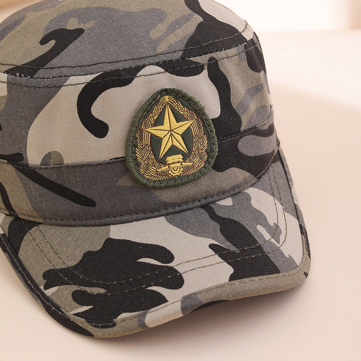Casquette de baseball plate emblem imprimée par lots de couleur unie