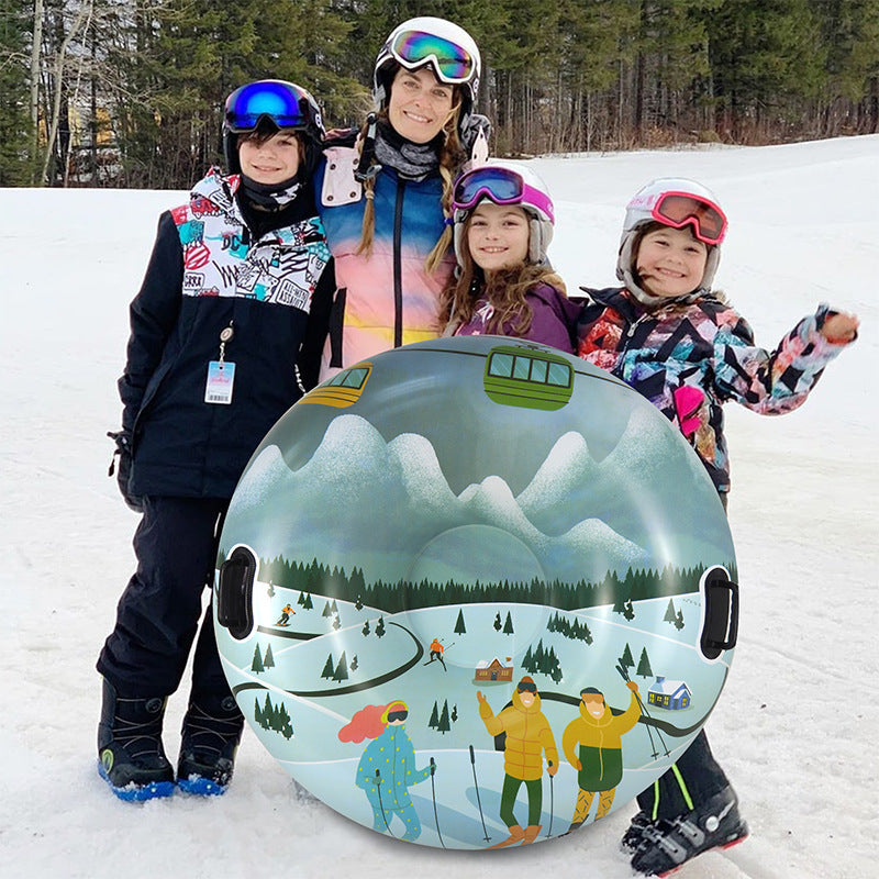 Outdoor Creative Printed PVC anneau de ski d'hiver épais