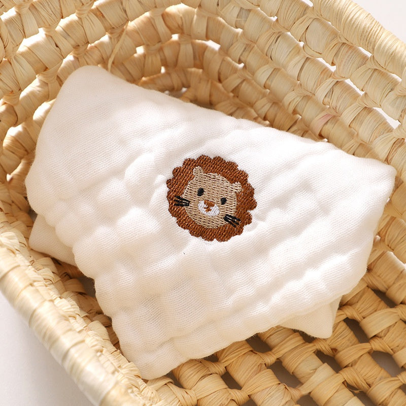 Baby mince classe de coton A Six couches Gauze Petite serviette de salive carrée
