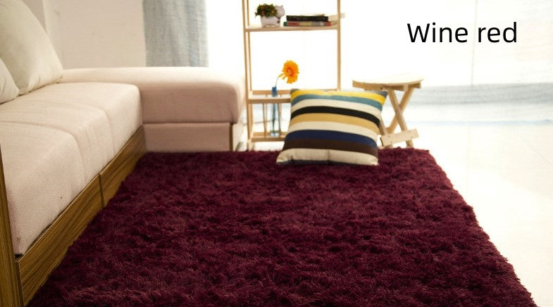 Salle de séjour table basse chambre lit côté lit non-dérapant peluche tapis
