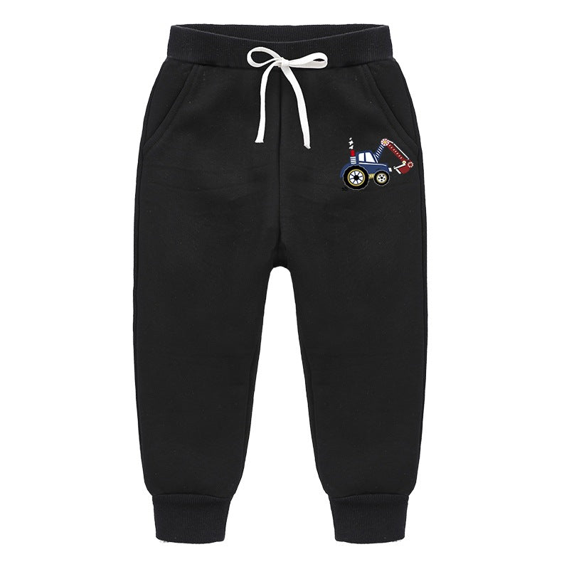 Bulldozer en fer à dos Silver Fox Sweatpants en polaire Vêtements pour enfants