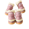 Chaussure de chien d'hiver épais anti-dérapant pluie Bottes de chiots de neige extérieur Paw protecteur de pied