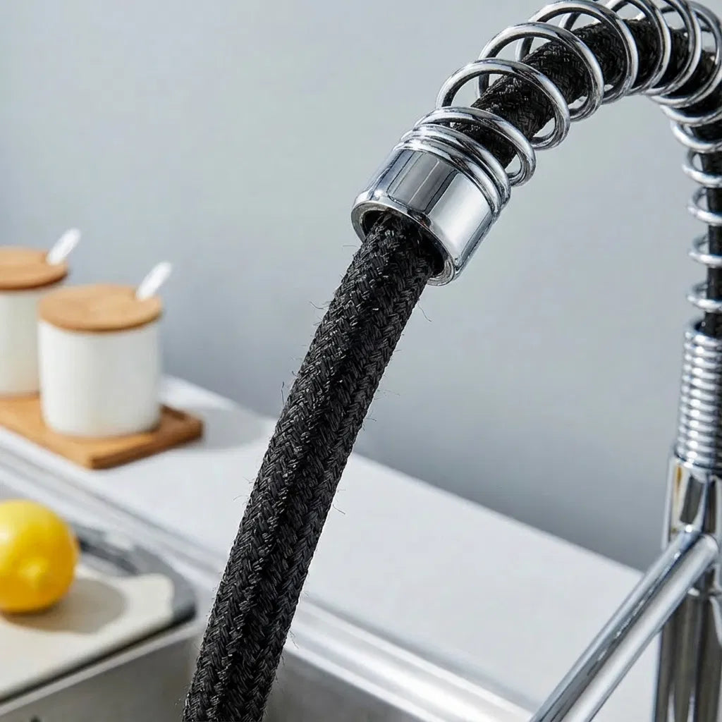 Robinet de cuisine avec pulvérisateur pulvérisateur industriel 1 poignée 1 trou ou 3 trous Robinet pour ferme