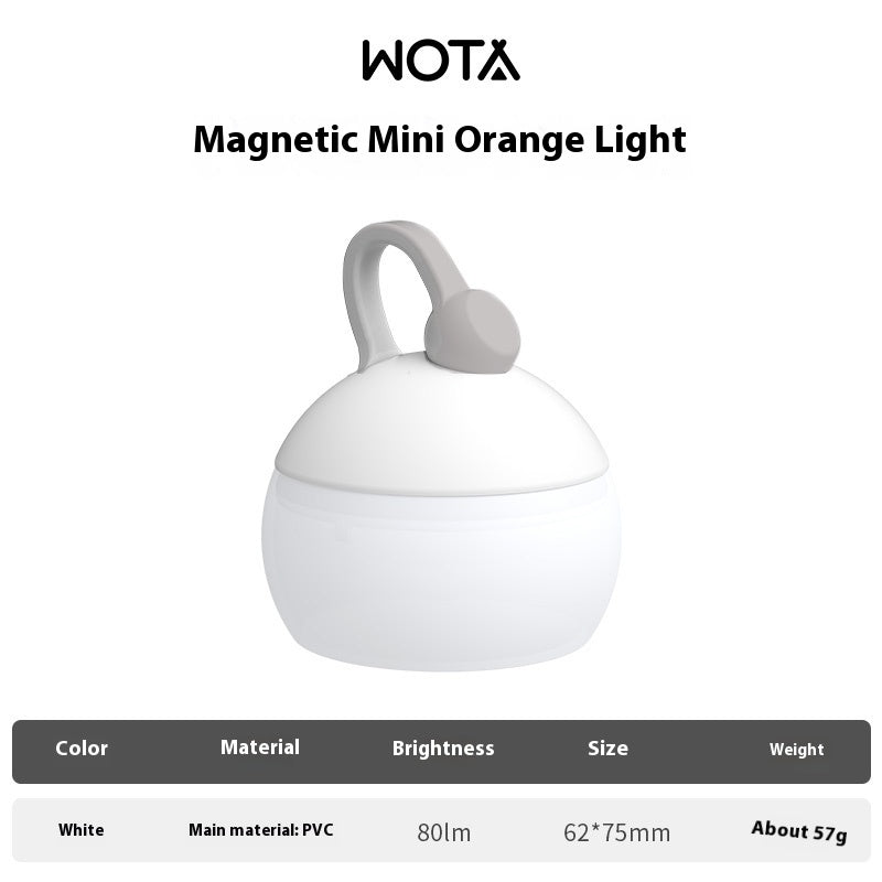 Lightweight ultra-long-life rechargeable orange lantern