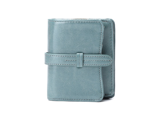 Porte-monnaie femme courte rétro étudiant pièce de la mode de la Purse tout-match Wallet Card Clamp
