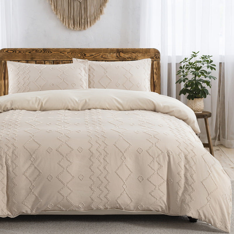 Floral Diamond Wave Quilt Cover Maison Textiles Bedding