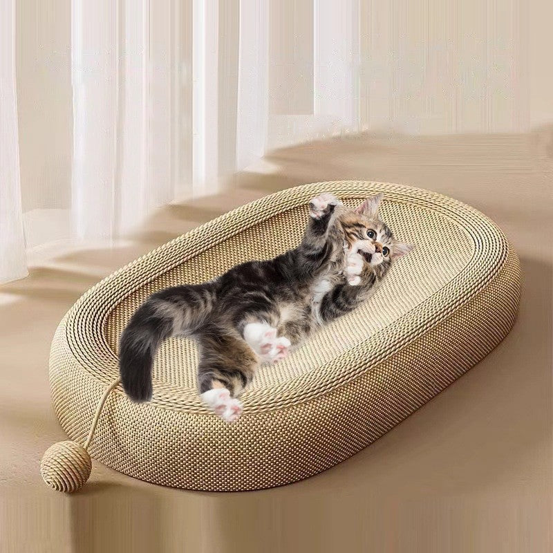 Cat Scratcher Bed Kitten Scratching Pad Bowl Nest Activity Centre UK