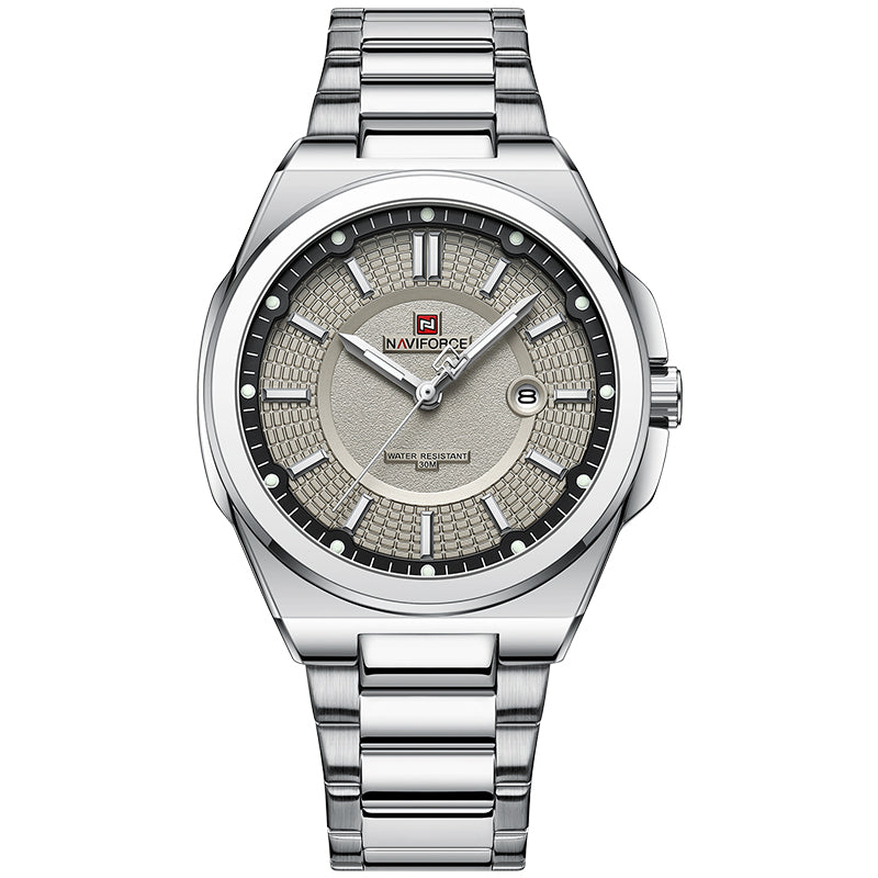 Elegant and simple steel watch for men