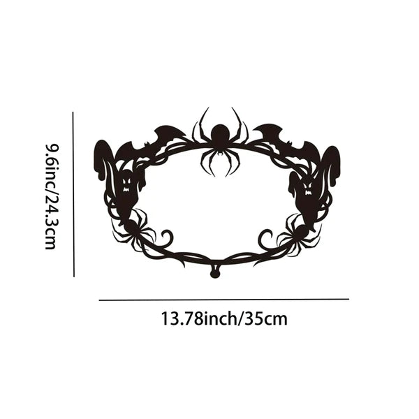 CIFbuy Gothique Bat Spiderweb Ghost Wall suspendu Halloween Décor pour la fête en plein air intérieur Ho
