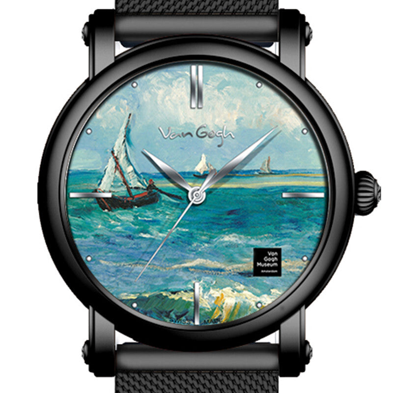 Van Gogh Quartz Wrist Watch Seascape