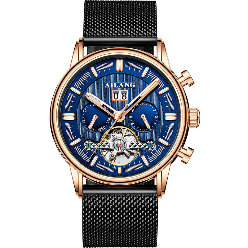 Tourbillon Multi-fonctions Montre mécanique automatique homme