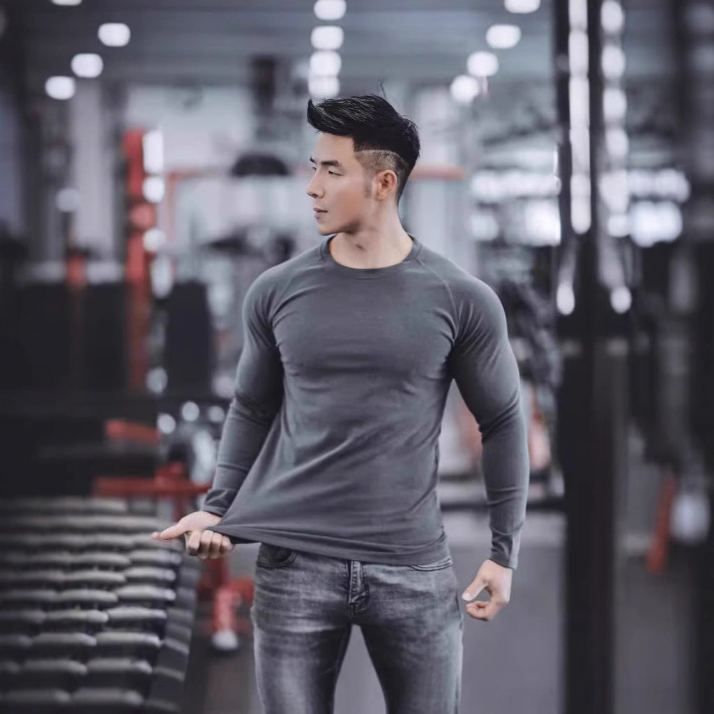 T-shirt thermique homme arrivée Casual Sports Top