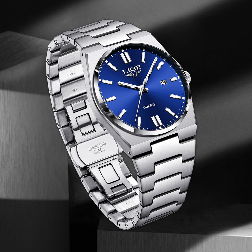 Imperméable Quartz lumineux Calendrier multifonction Wristwatch
