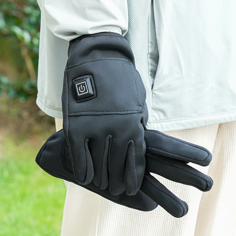 Gants de chauffage entièrement Palm USB de charge d'hiver Outdoor Riding Cold-proof
