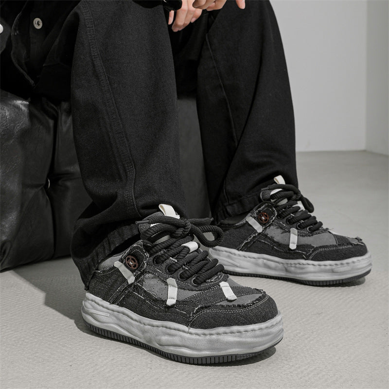 Design d'intérêt spécial 7cm Invisible Hauteur Augmenter Détresse Désolée Chaussures de pension