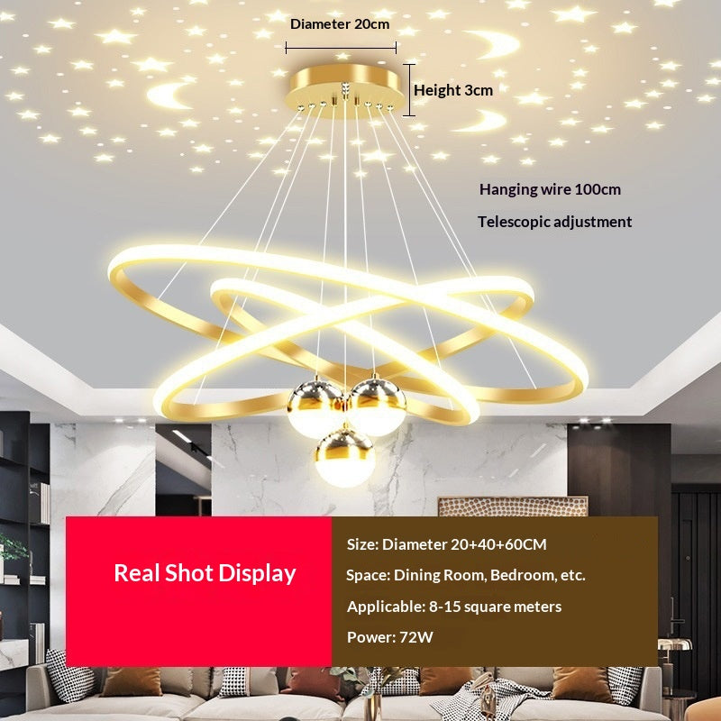 Salle de séjour Lumière moderne Minimalist Full-spectrum LED Plafond Lumière