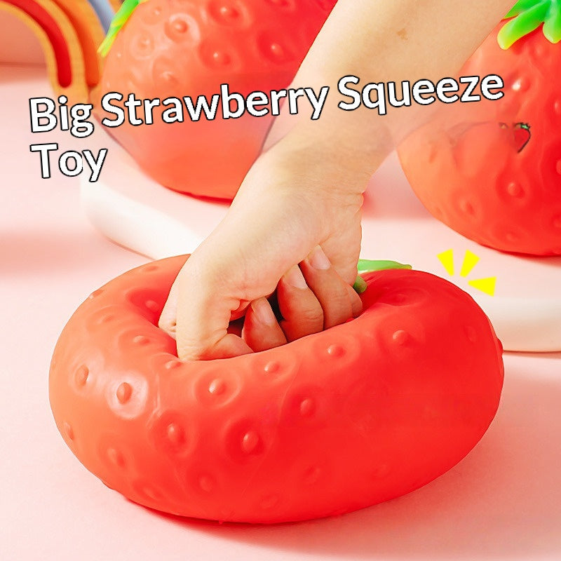 Stress-relief Simulation Strawberry Fruit Squishy Toy