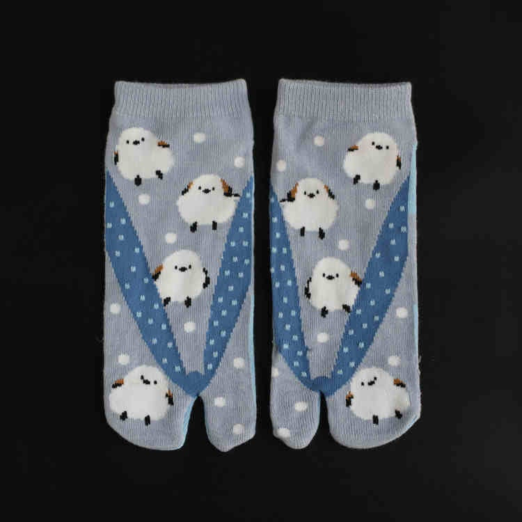 Chaussettes en coton à deux doigts pour hommes et femmes