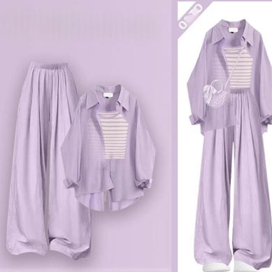 Pantalons à trois pieces en pantoufles pour l'été pur