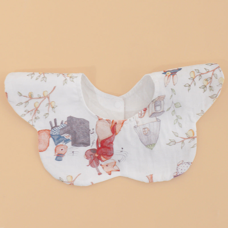 Pétale Bamboo coton imperméable pour enfants Bib imperméable pour bébé