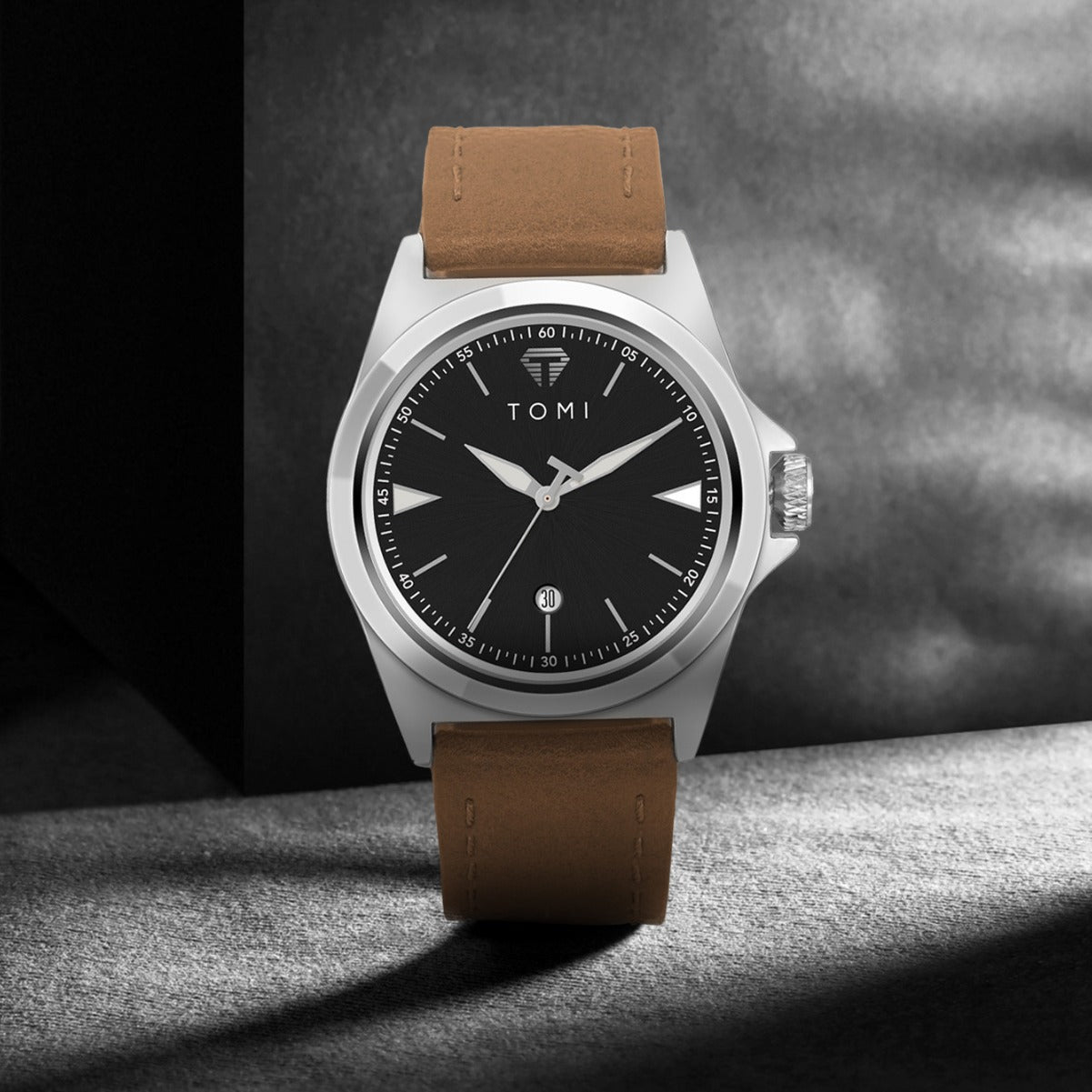 Imperméable bracelet en cuir à la mode Quartz Montre pour les étudiants