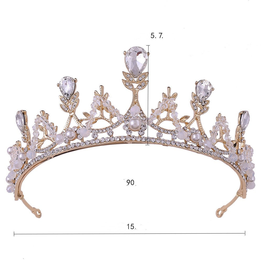 Boucles d'oreilles de style coréen de la Couronne de mariée