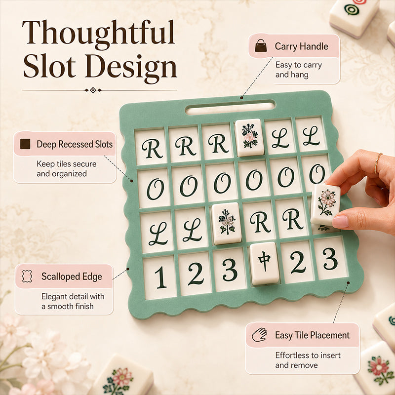 1PC Mahjong Tile Placement Board